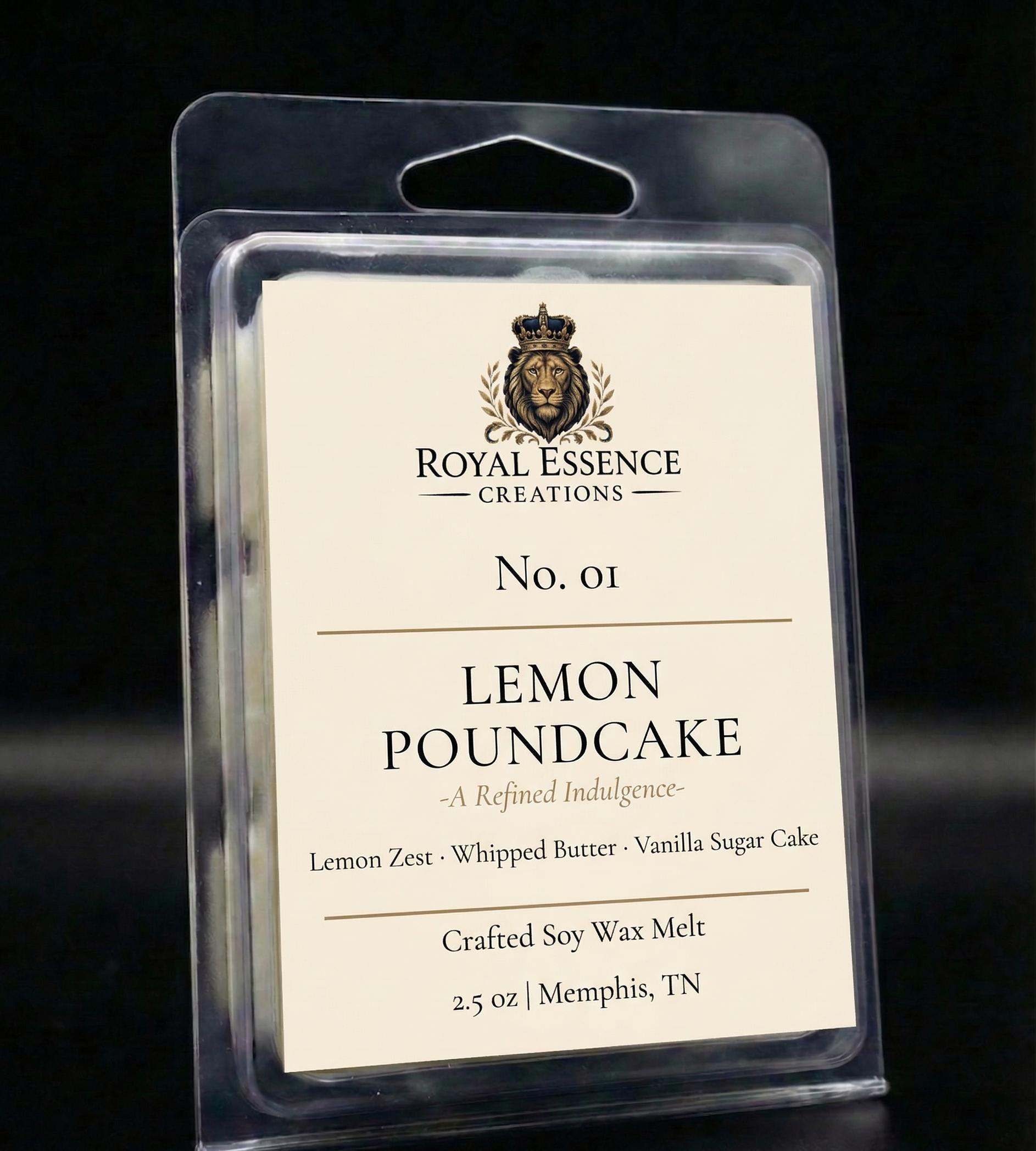 No. 01 Lemon Poundcake | Luxury Wax Melt